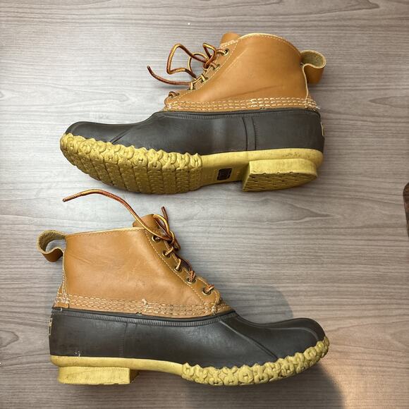L.L. Bean Boots 6" Brown Size 10M Leather and Rubber - Picture 8 of 16